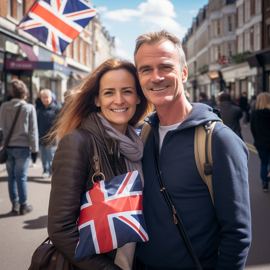 Couple d'anglais qui suivent une formation anglais 95470