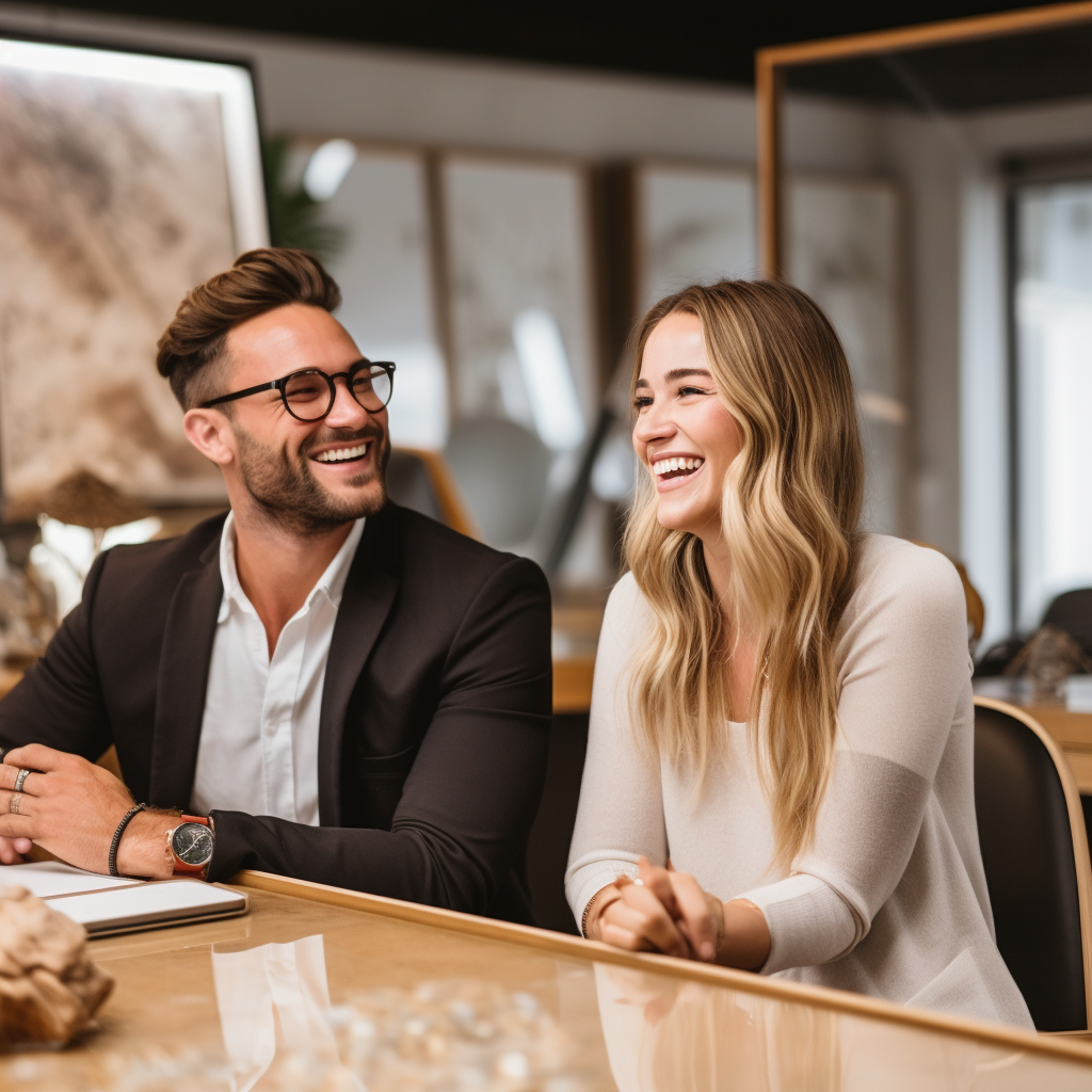 Deux personnes professionnels pour la formation anglais