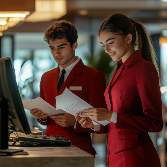 les phrases de réceptionniste en anglais