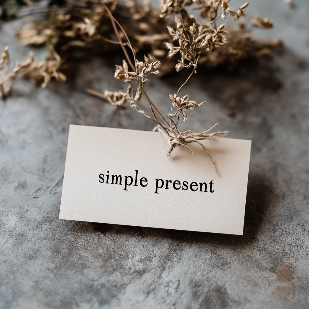 PRESENT SIMPLE EN ANGLAIS
