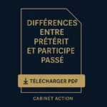 différences entre prétérit et participe passé